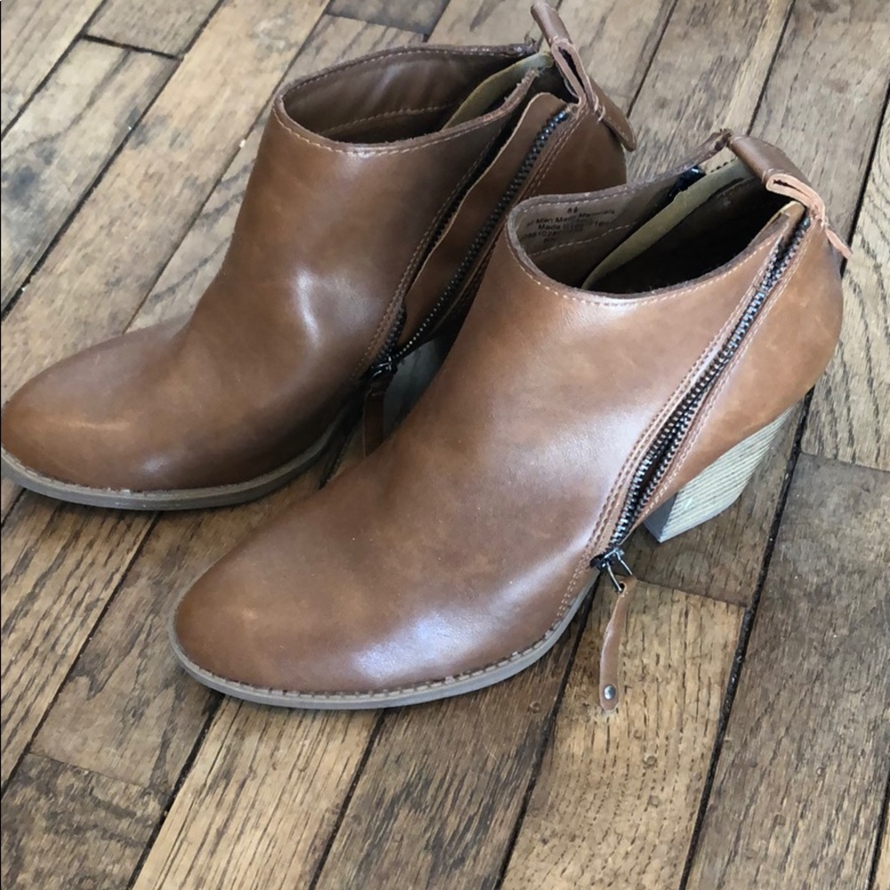 Brown booties
